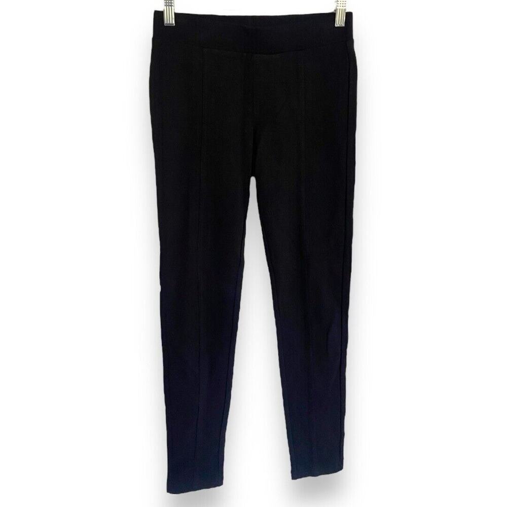 Baccini Womens Pants Sz S Black Stretchy Thick Ponte Knit Rayon Nylon Spandex